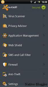 Avast Mobile Security App